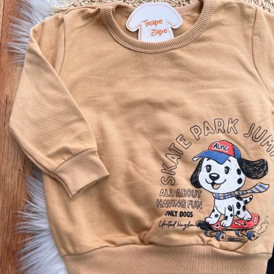  Inverno 2025 - Conj. Skate Park Jump Casaco e Calça - Caramelo